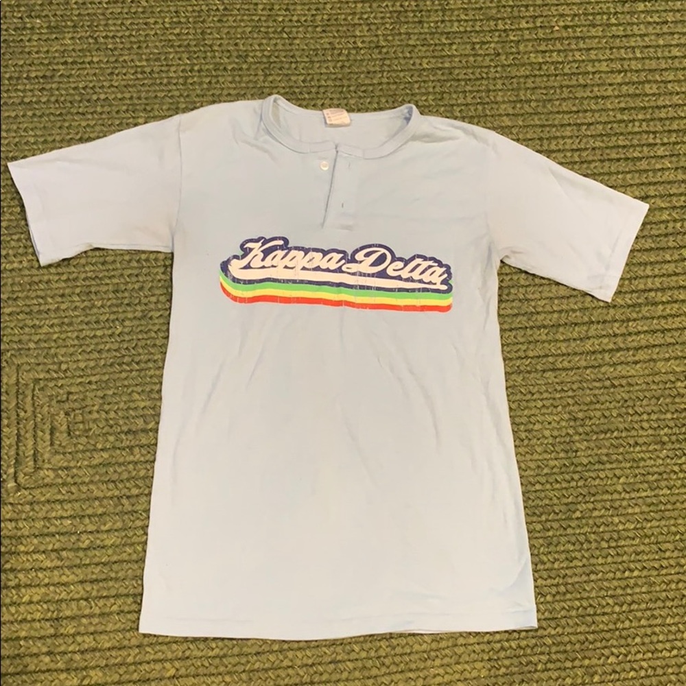 Blue baseball tee Kappa Delta shirt